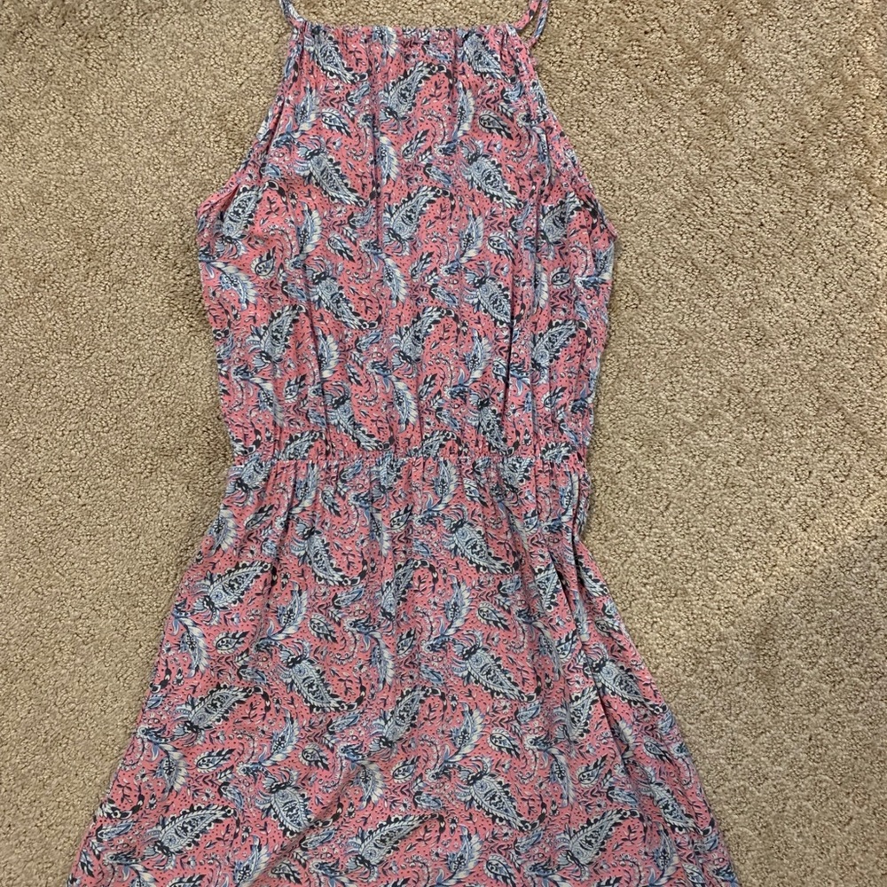 American Eagle pink paisley dress